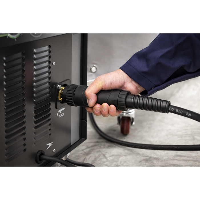 Professional Gas/Gasless MIG Welder with Binzel® Euro Torch 200A 230V | SUPERMIG200