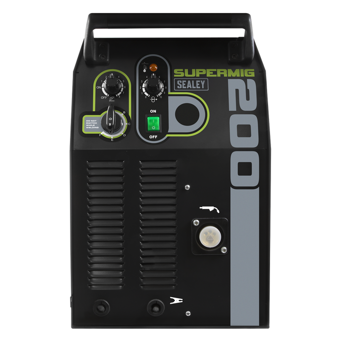 Professional Gas/Gasless MIG Welder with Binzel® Euro Torch 200A 230V | SUPERMIG200