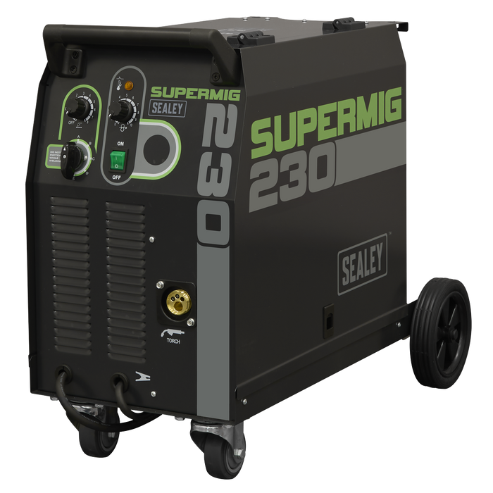 Professional Gas/Gasless MIG Welder with Binzel® Euro Torch 230A 230V | SUPERMIG230