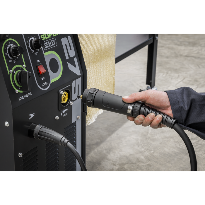 Professional Gas/Gasless MIG Welder with Binzel® Euro Torch 270A 230V | SUPERMIG275