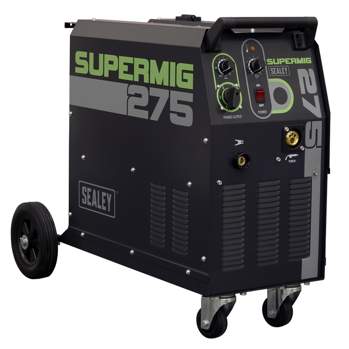 Professional Gas/Gasless MIG Welder with Binzel® Euro Torch 270A 230V | SUPERMIG275