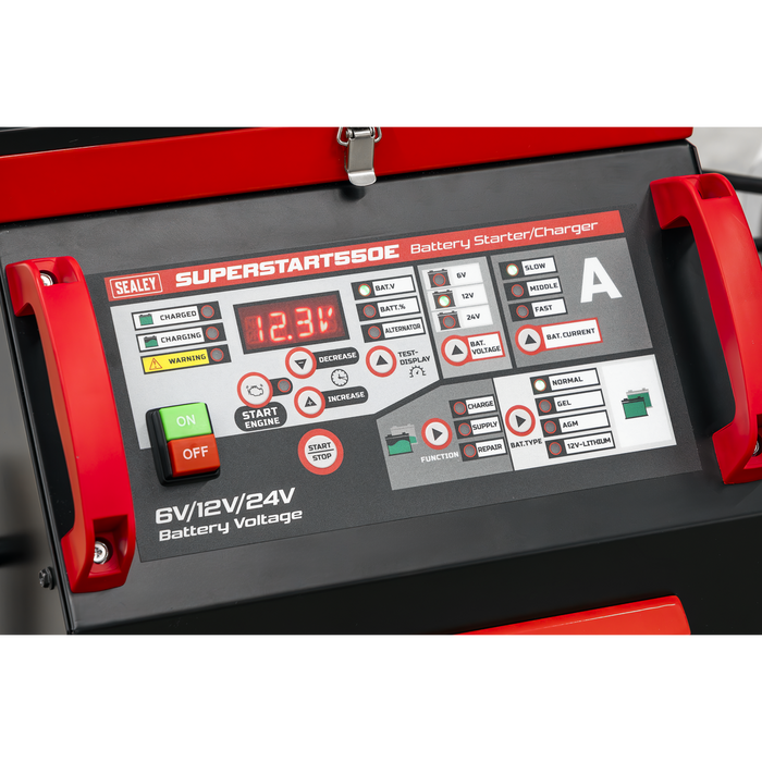 6/12/24V Battery Starter/Charger 550A | SUPERSTART550E