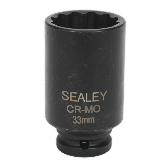 Premier Bi-Hex Deep Impact Socket 1/2"Sq Drive 33mm | SX0041