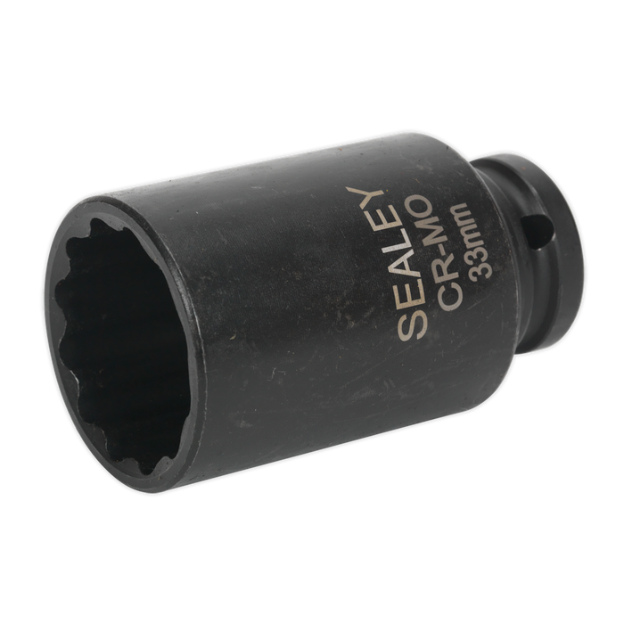 Premier Bi-Hex Deep Impact Socket 1/2"Sq Drive 33mm | SX0041