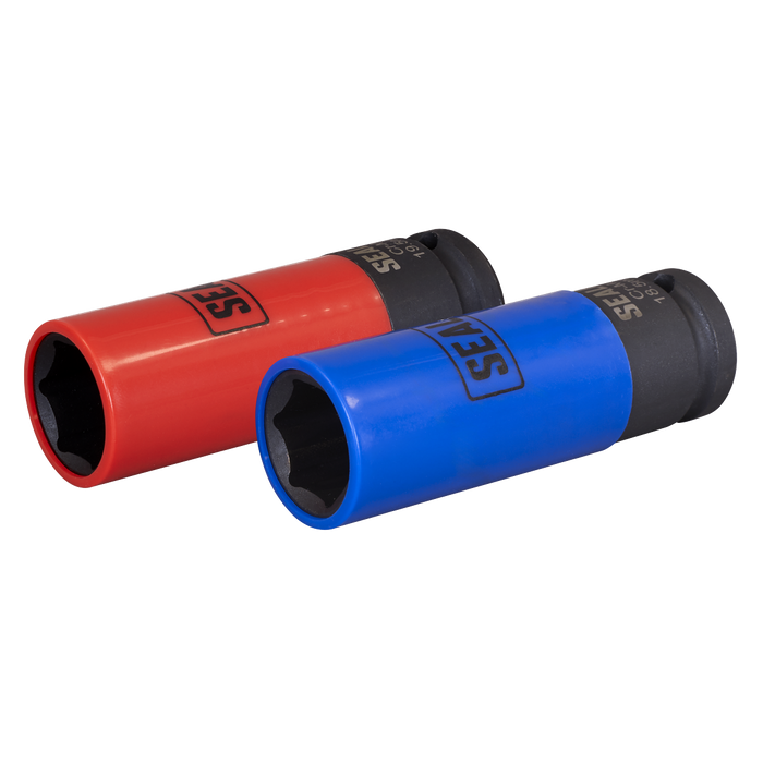 Alloy Wheel Impact Socket Set 1/2"Sq Drive 2pc | SX01819