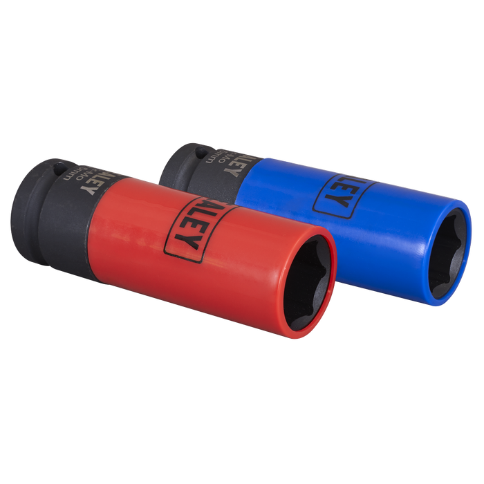 Alloy Wheel Impact Socket Set 1/2"Sq Drive 2pc | SX01819