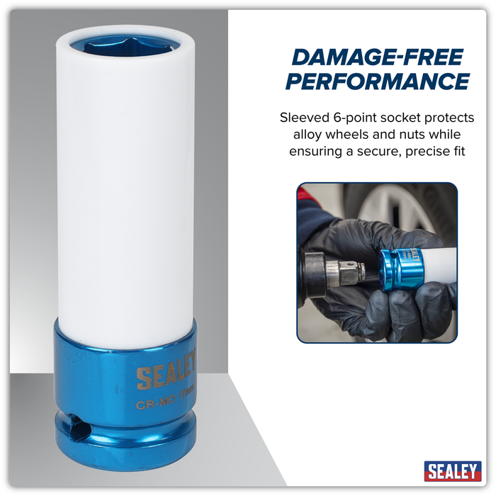 Alloy Wheel Impact Socket 1/2"Sq Drive 17mm | SX03017