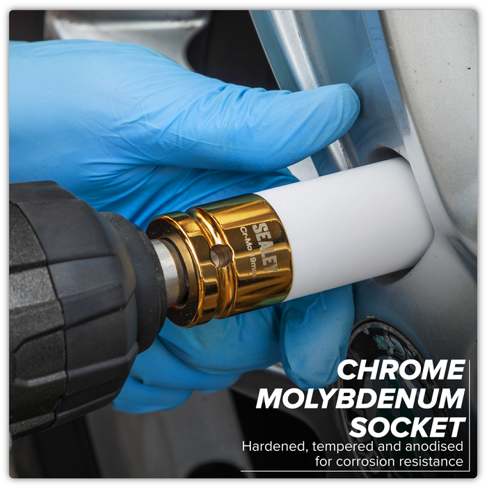 Alloy Wheel Impact Socket 1/2"Sq Drive 19mm | SX03019