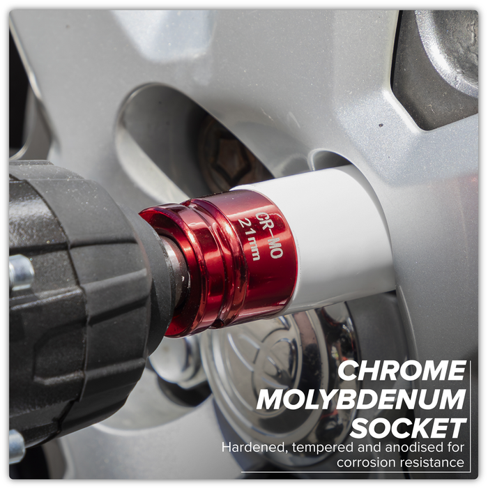 Alloy Wheel Impact Socket 1/2"Sq Drive 21mm | SX03021