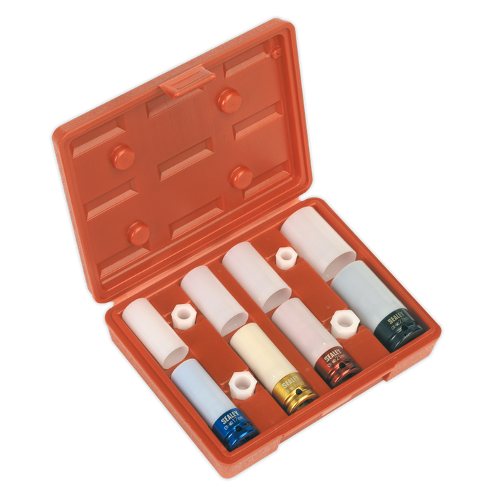 Alloy Wheel Impact Socket Set 1/2"Sq Drive 4pc | SX030