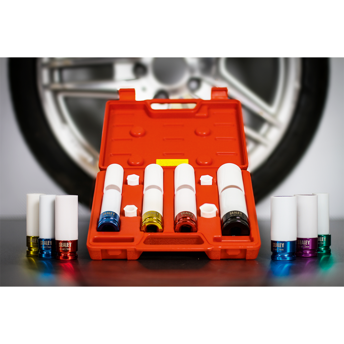 Alloy Wheel Impact Socket Set 1/2"Sq Drive 4pc | SX030