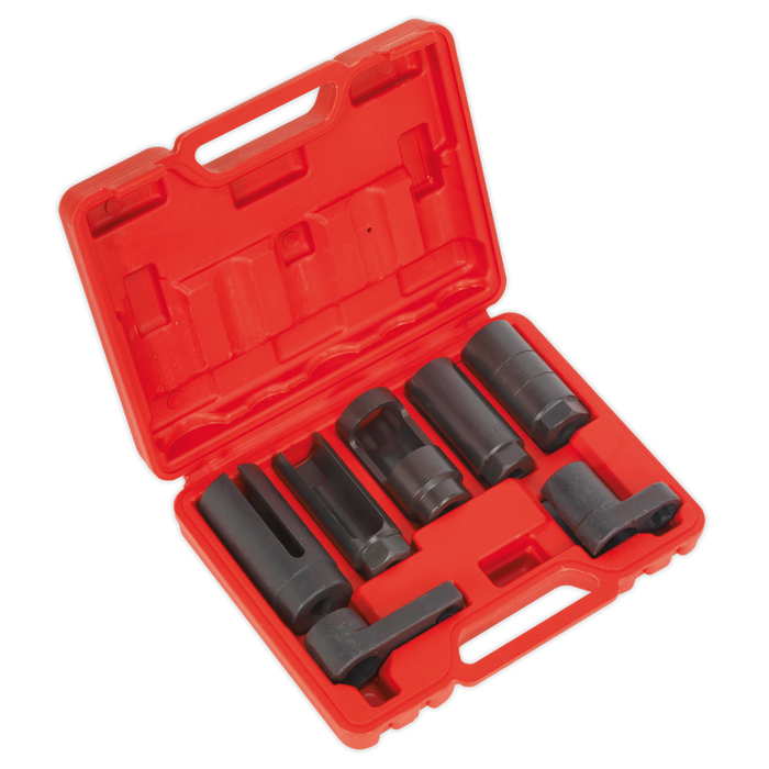 Oxygen Sensor Socket Set 3/8" & 1/2"Sq Drive 7pc | SX032