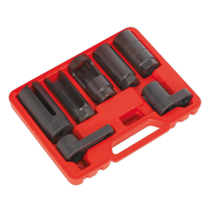 Oxygen Sensor Socket Set 3/8" & 1/2"Sq Drive 7pc | SX032