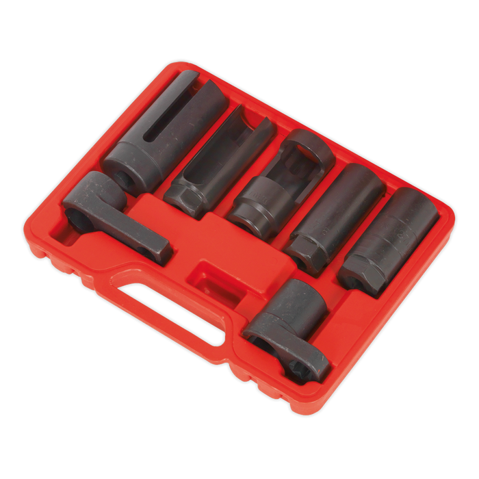 Oxygen Sensor Socket Set 3/8" & 1/2"Sq Drive 7pc | SX032