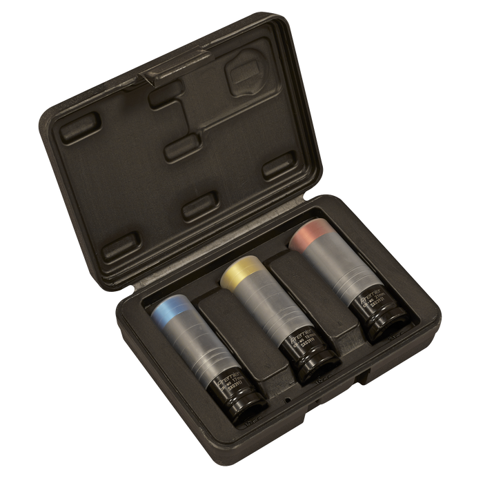 Premier Alloy Wheel Ultra-Power Impact Socket Set 1/2"Sq Drive 3pc | SX039