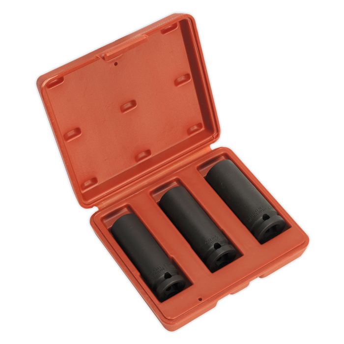 Deep Impact Socket Set 1/2"Sq Drive 3pc | SX043