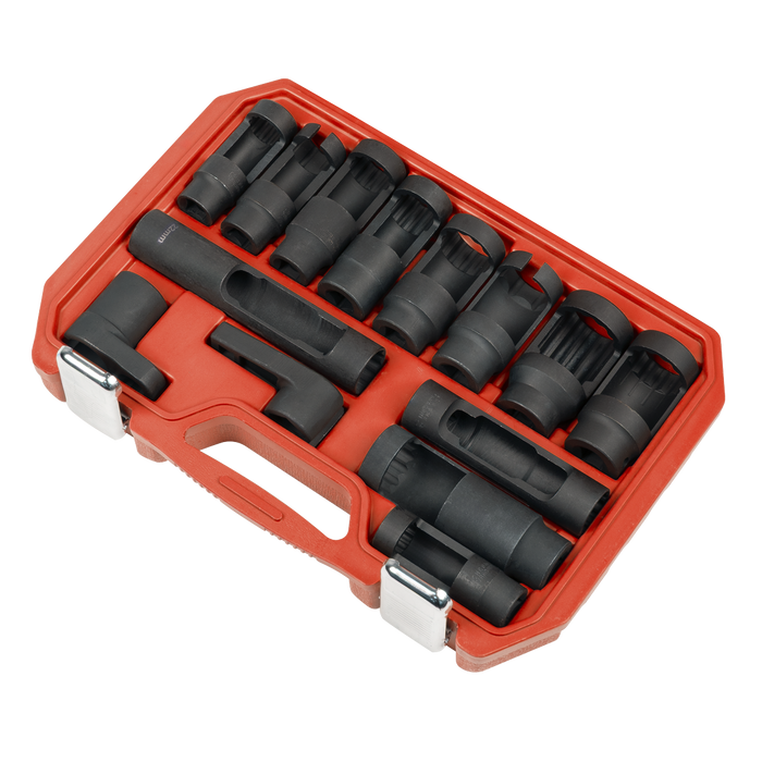 Oxygen & Diesel Injector Window Socket Set 1/2"Sq Drive 14pc | SX045