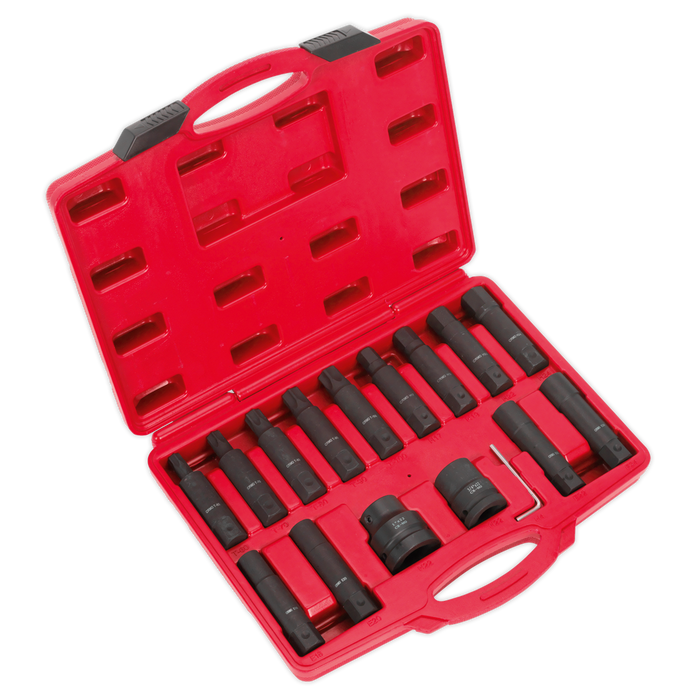 Impact Hex, TRX-Star* & TRX-Star* Female Socket Bit Set 3/4" & 1"Sq Drive 16pc | SX098
