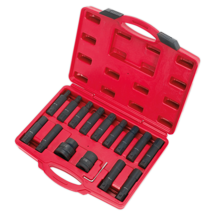 Impact Hex, TRX-Star* & TRX-Star* Female Socket Bit Set 3/4" & 1"Sq Drive 16pc | SX098