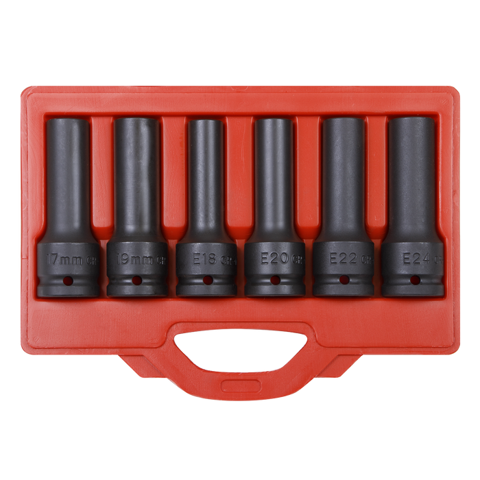 Impact & TRX-Star* Female Deep Socket Set 3/4"Sq Drive 12-Point 6pc | SX099