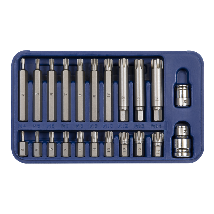 Premier Ribe Bit Set 3/8" & 1/2"Sq Drive 22pc | SX105