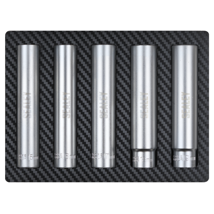Extra-Deep Socket Set 1/2”Sq Drive 5pc | SX1519