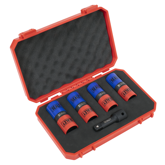 Double Ended Alloy Wheel Impact Socket Set 1/2"Sq Drive 5pc | SX1820S