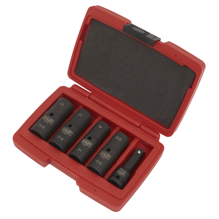 Double Ended Impact Socket Set 1/2"Sq Drive 5pc | SX1820