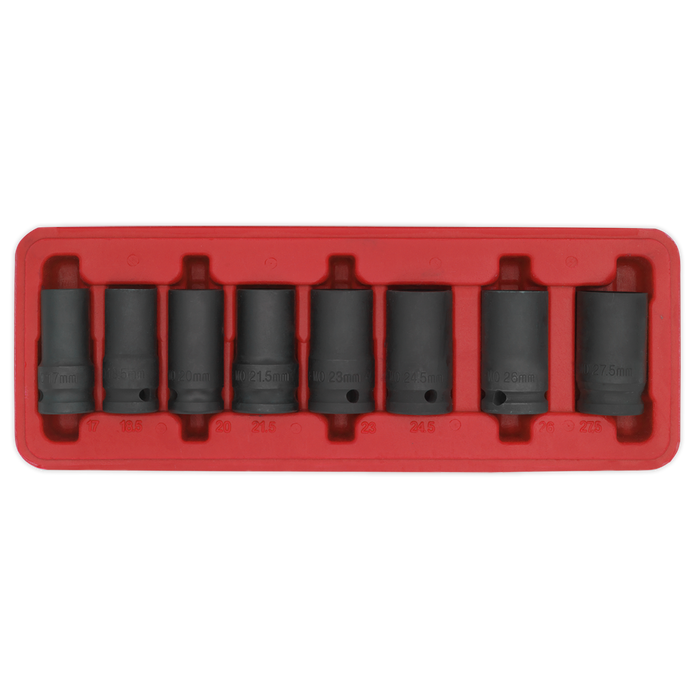 Locking Wheel Nut Removal Set 1/2"Sq Drive 8pc | SX202