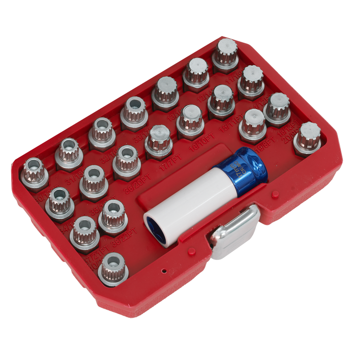 Locking Wheel Nut Key Set for BMW & Mini 21pc | SX209