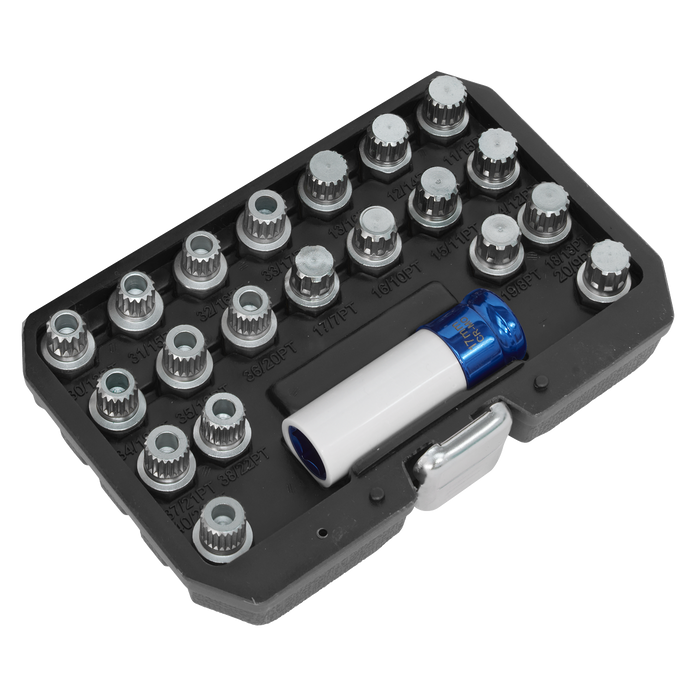 Locking Wheel Nut Key Set for BMW & Mini 21pc | SX209