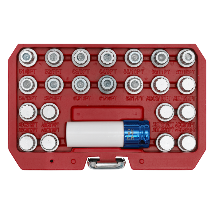 Locking Wheel Nut Key Set for VAG 23pc | SX210