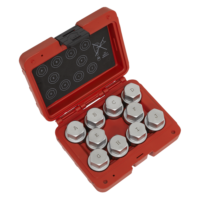Locking Wheel Nut Key Set for Land Rover 10pc | SX222