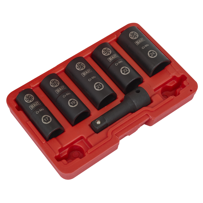 Impact Wheel Nut/Removal Flip Socket Set 1/2"Sq Drive 6pc | SX271