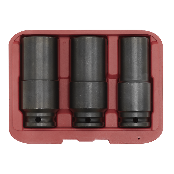 Deep Weighted Impact Socket Set 1/2"Sq Drive 3pc | SX319