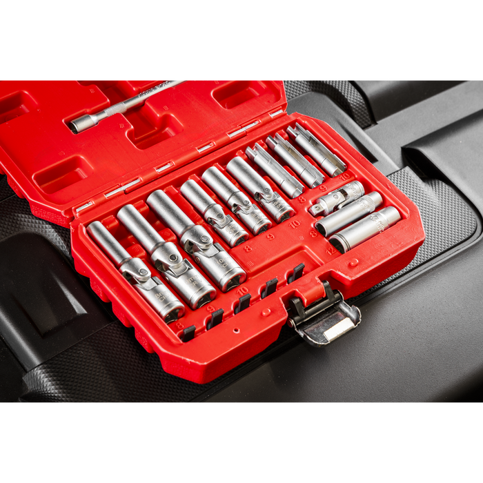 Glow Plug Socket Set 18pc 1/4"Sq & 3/8"Sq Drive | SX4031
