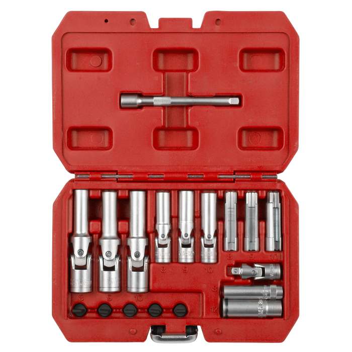 Glow Plug Socket Set 18pc 1/4"Sq & 3/8"Sq Drive | SX4031
