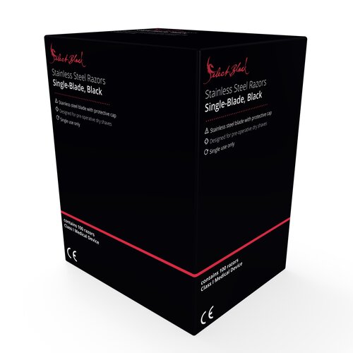 Select Black Razors Pack of 100 | Unigloves