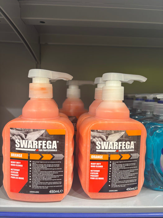 Swarfega Orange Heavy Duty Hand Cleaner With Pump 450ml Bottle | SWASOR450PP