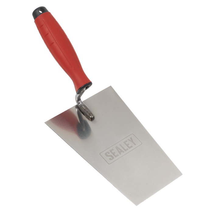 Stainless Steel Bucket Trowel with Rubber Handle 180mm | T1204