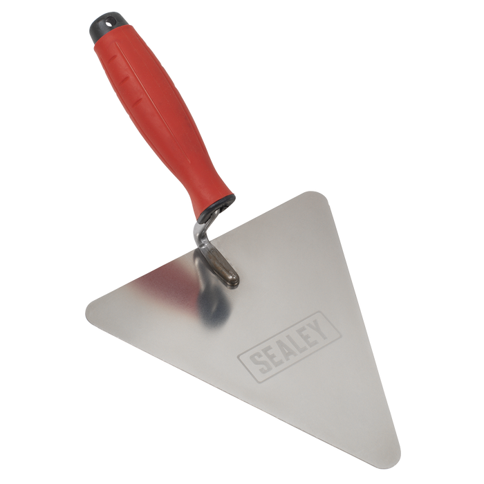 Stainless Steel Triangular Brick Trowel with Rubber Handle 180mm | T1205