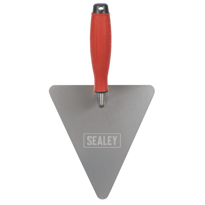 Stainless Steel Triangular Brick Trowel with Rubber Handle 180mm | T1205