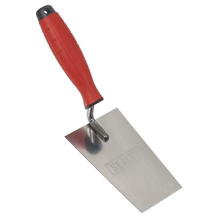Stainless Steel Filler Trowel with Rubber Handle 140mm | T1208