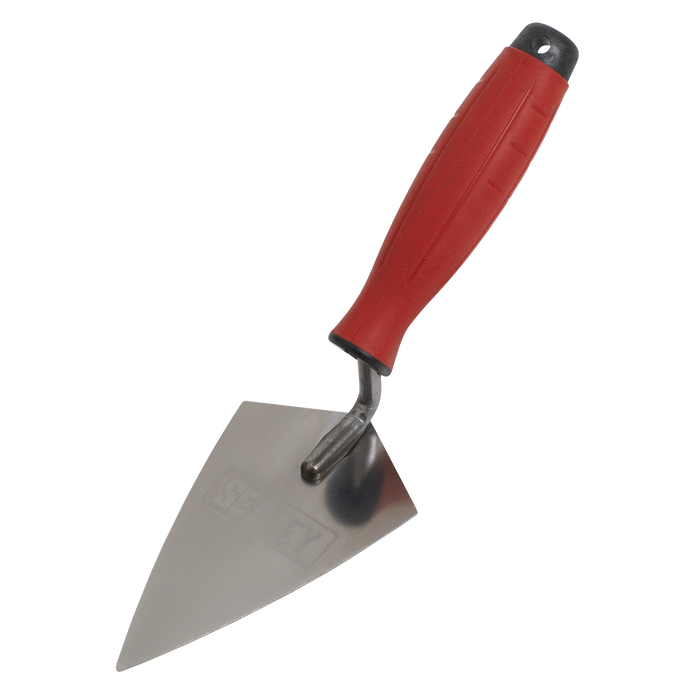 Stainless Steel Sharp Pointing Trowel with Rubber Handle 140mm | T1222
