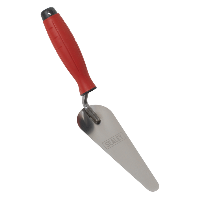 Stainless Steel Narrow Gauging Trowel with Rubber Handle 160mm | T1225