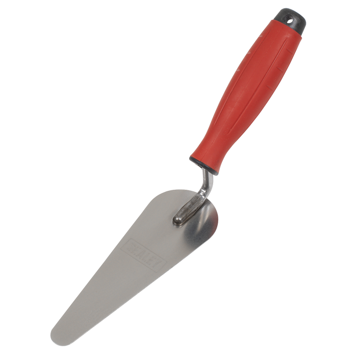 Stainless Steel Narrow Gauging Trowel with Rubber Handle 160mm | T1225