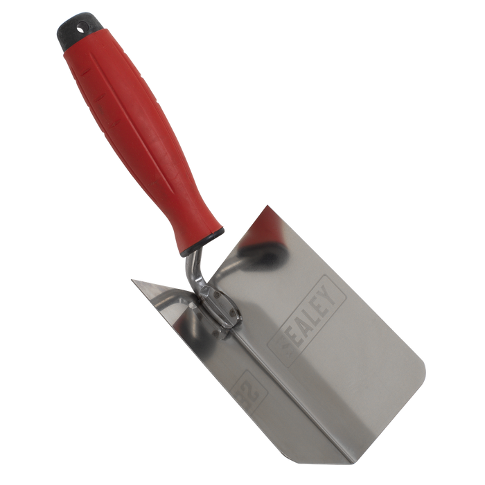 Stainless Steel Internal Corner Trowel with Rubber Handle 120 x 60mm | T1802
