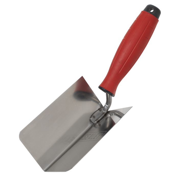 Stainless Steel Internal Corner Trowel with Rubber Handle 120 x 60mm | T1802