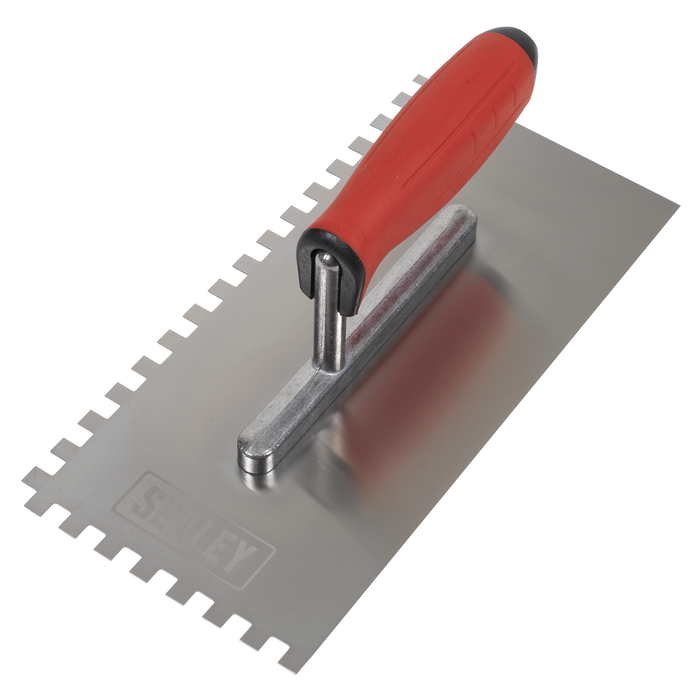 Stainless Steel 8mm Notched Trowel with Rubber Handle 270mm | T7808