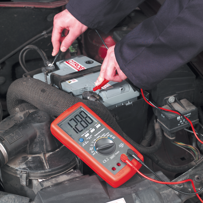 14-Function Digital Automotive Multimeter with Inductive Coupler | TA202
